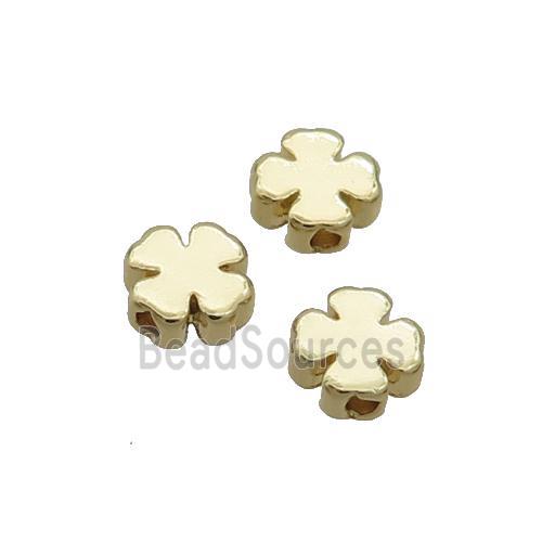 Copper Cross Beads Gold Plated