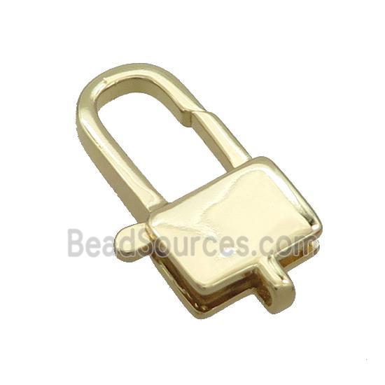 Copper Lobster Clasp Lock Gold Plated