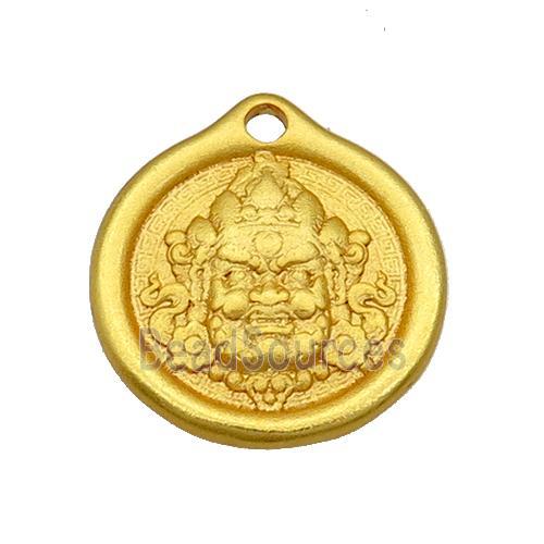 Copper Buddha Pendant 18K Gold Plated