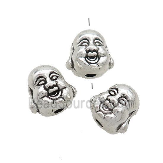 Tibetan Style Buddha Beads Zinc Antique Silver