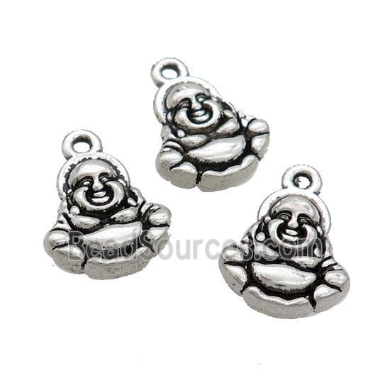 Tibetan Style Buddha Pendant Zinc Antique Silver