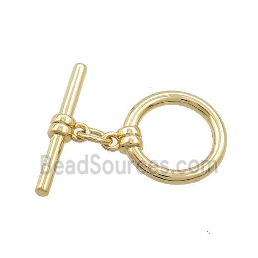 Copper Toggle Clasp Gold Plated