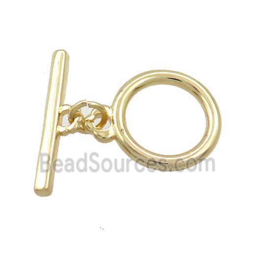 Copper Toggle Clasp Gold Plated