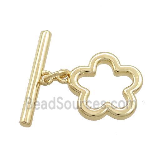 Copper Toggle Clasp Gold Plated