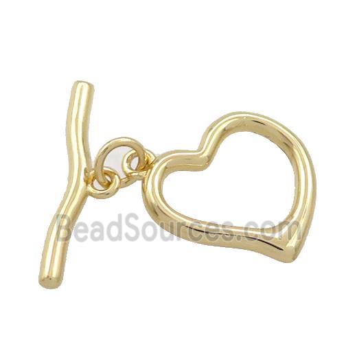 Copper Toggle Clasp Gold Plated