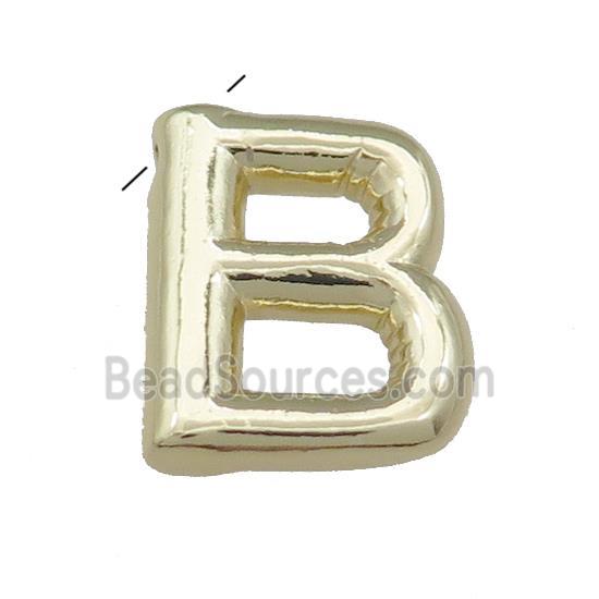 Copper Letter B Pendant Gold Plated