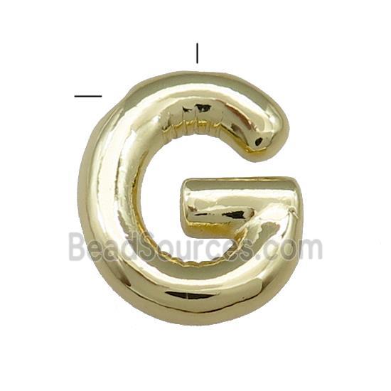 Copper Letter G Pendant Gold Plated