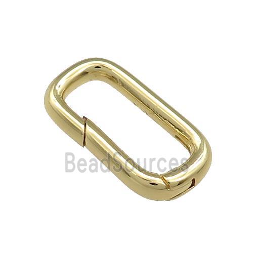 Copper Carabiner Clasp Gold Plated