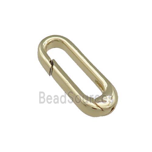 Copper Carabiner Clasp Gold Plated