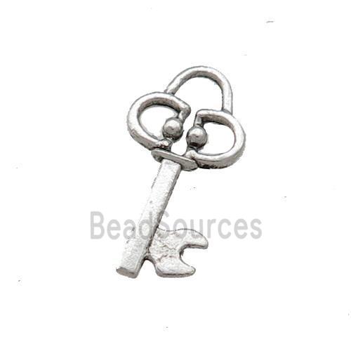 Tibetan Style Zinc Key Charms Pendant Antique Silver