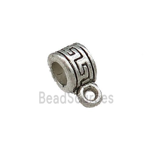 Tibetan Style Zinc Bails Antique Silver