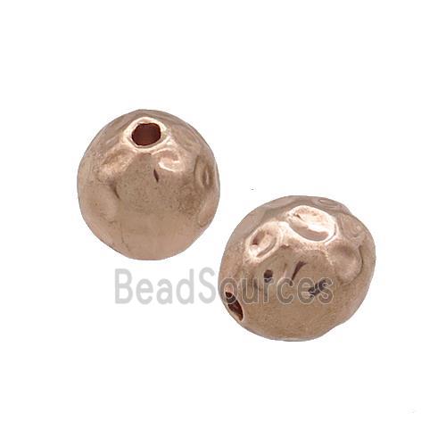 Tibetan Style Zinc Beads Rose Gold