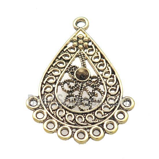 Tibetan Style Zinc Pendant Antique Bronze