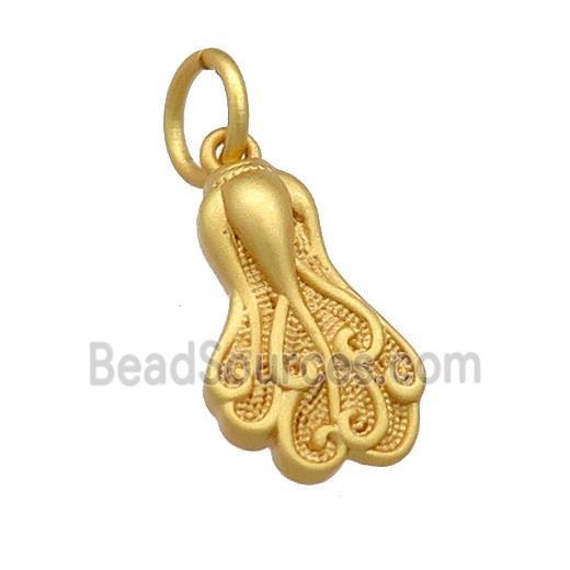 Copper Cabbage Pendant Unfade 18K Gold Plated