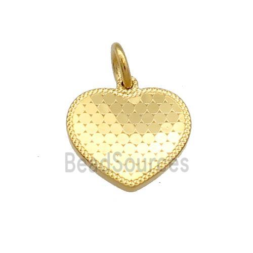 Copper Heart Pendant Unfade 18K Gold Plated