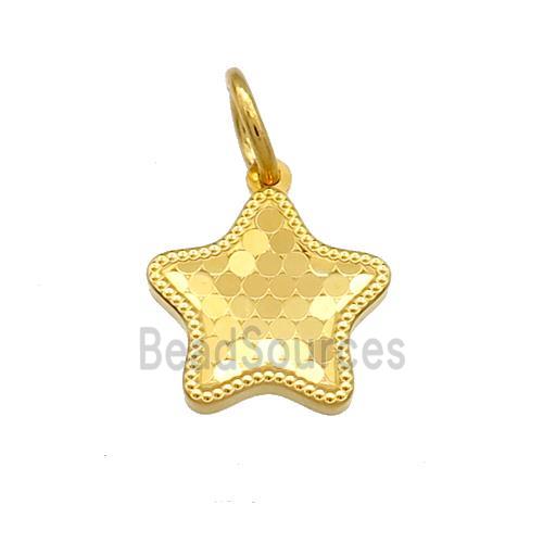 Copper Star Pendant Unfade 18K Gold Plated