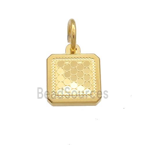 Copper Square Pendant Unfade 18K Gold Plated