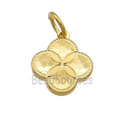 Copper Flower Pendant Unfade 18K Gold Plated