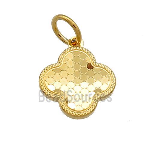 Copper Clover Pendant Unfade 18K Gold Plated