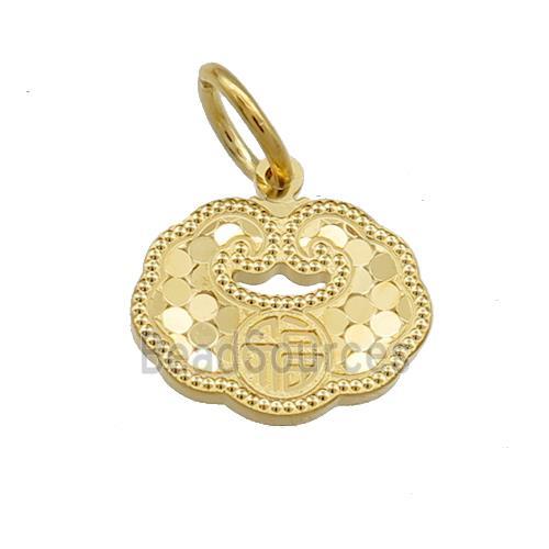 Copper Talisman Pendant Unfade 18K Gold Plated