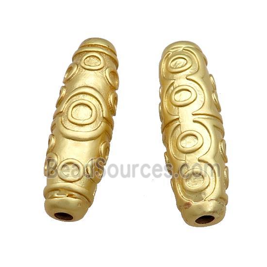 Copper Rice Beads Eye Large Hole Unfade Gold Plated