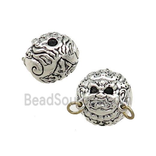 Tibetan Style Copper Jambhala Beads Antique Silver Bronze