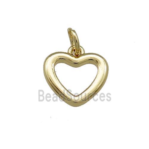 Copper Heart Pendant Gold Plated