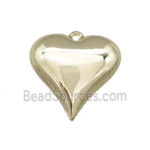 Copper Heart Pendant Gold Plated