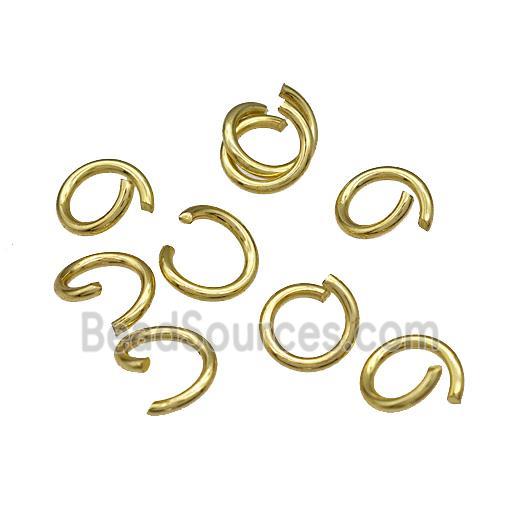 Copper Jump Rings Open Gold Plated