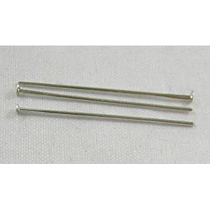 Iron T-Pins Platinum Plated