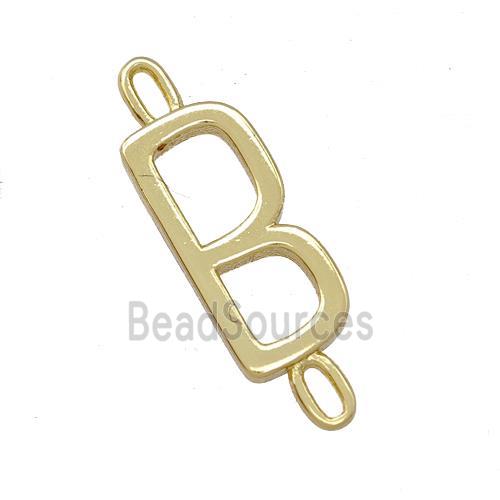 Copper Connector Letter-B Gold Plated