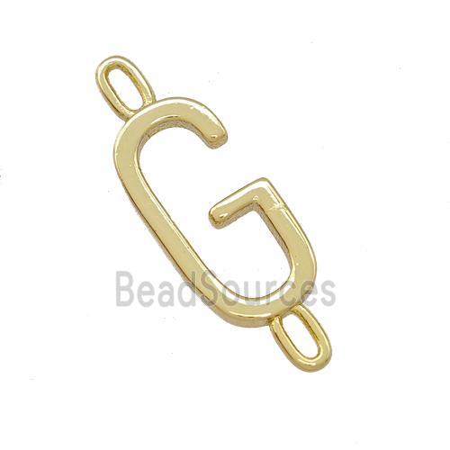 Copper Connector Letter-G Gold Plated