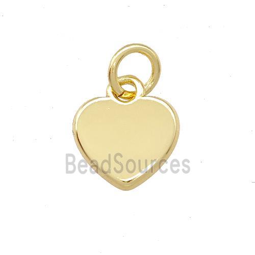 Copper Heart Pendant Gold Plated