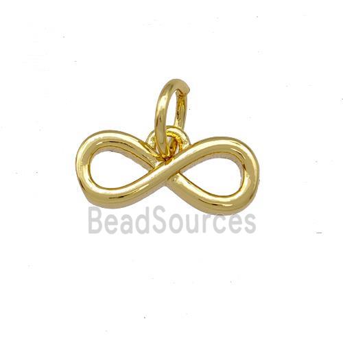 Copper Infinity Pendant Gold Plated