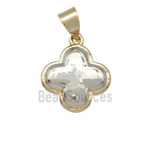 Copper Clover Pendant Gold Plated