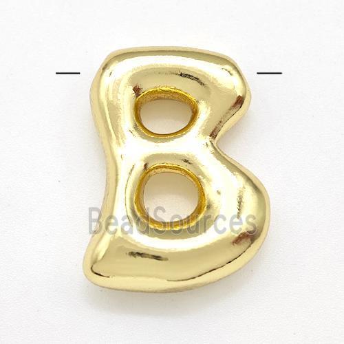 Copper Letter-B Pendant Gold Plated