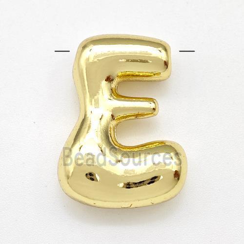 Copper Letter-E Pendant Gold Plated