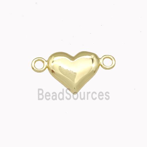 Copper Heart Connector Gold Plated