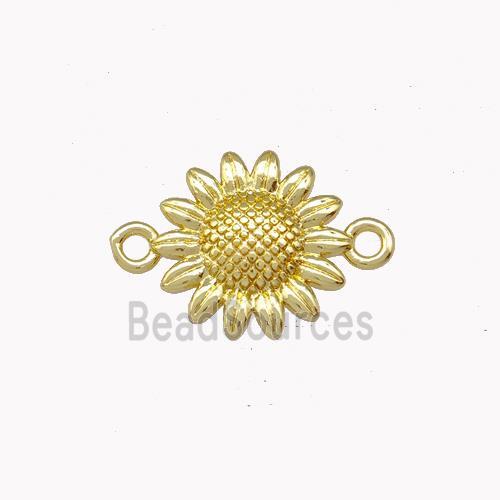 Copper Sunflower Connector Gold Plated