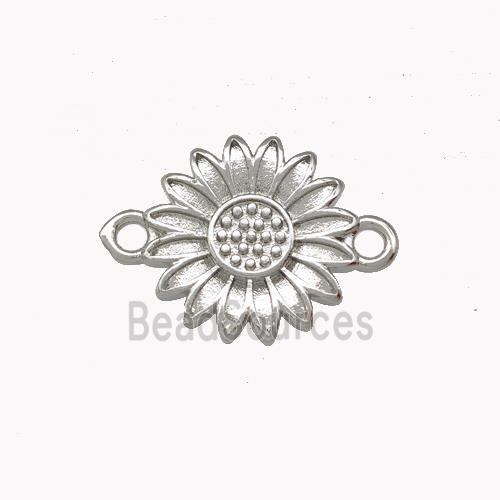 Copper Sunflower Connector Platinum Plated