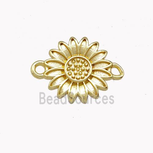 Copper Sunflower Connector Gold Plated