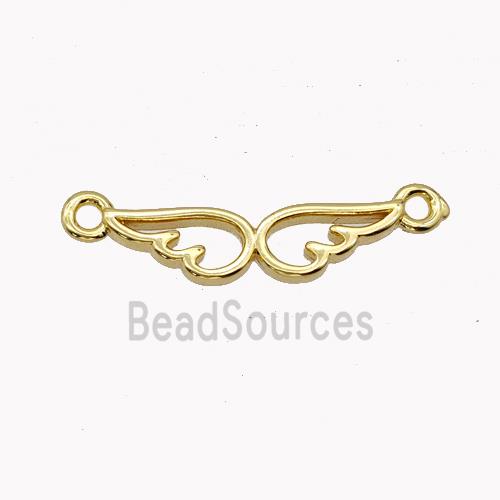 Copper Angel Wings Connector Gold Plated