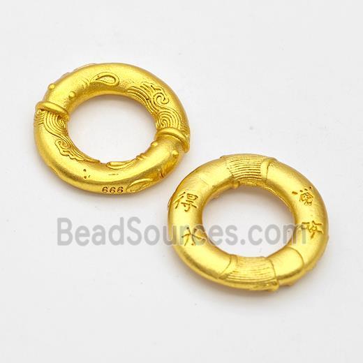 Copper Circle Connector Gold Plated