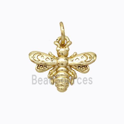 Copper Honeybee Pendant Gold Plated