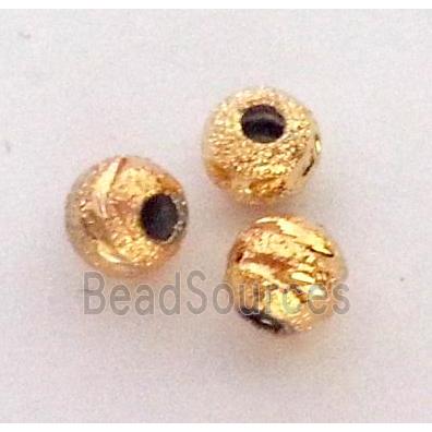 colorfast copper bead, gold plated