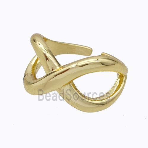 Copper Rings Infinity Gold Plated