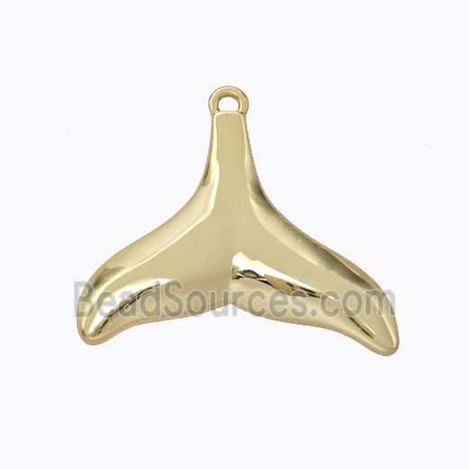 Copper Pendant pave zircon, Gold Plated