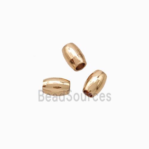 Copper Rice Beads Lt.gold Plated