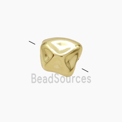 Copper Bead, gold plated