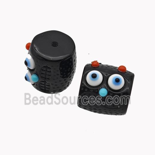 Black Resin Monster Beads